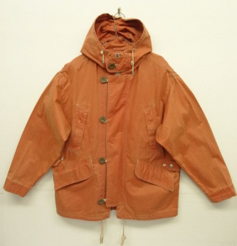 画像: 90'S BANANA REPUBLIC 旧タグ コーティングコットン デッキパーカー レンガ (VINTAGE) 「Jacket」 入荷しました。