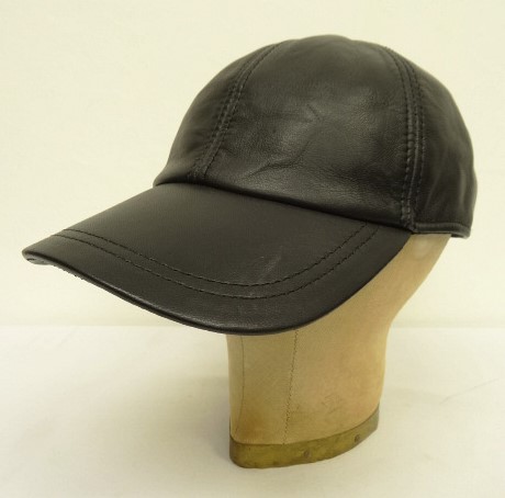 画像: 90'S DANIER LEATHER INC 本革 レザーキャップ ブラック (DEADSTOCK) 「Cap」 入荷しました。