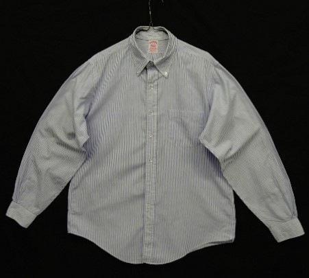 画像: 80'S BROOKS BROTHERS "MAKERS" オックスフォード BDシャツ ストライプ USA製 (VINTAGE) 「L/S Shirt」 入荷しました。