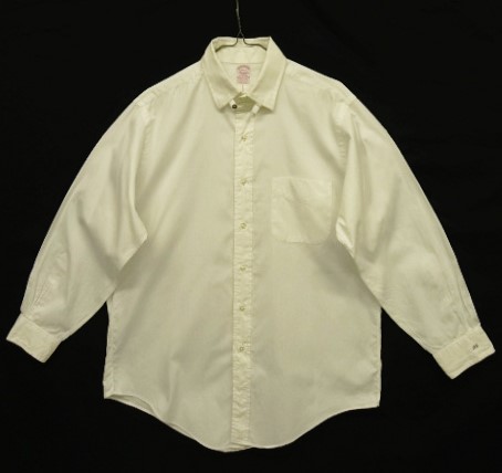 画像: 90'S BROOKS BROTHERS "MAKERS" オックスフォード タブカラーシャツ ホワイト USA製 (VINTAGE) 「L/S Shirt」 入荷しました。