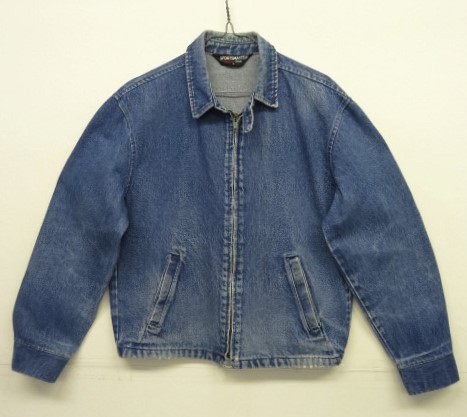 画像: 80'S SPORTSMASTER 三角タグ チンスト付き デニム ドリズラージャケット インディゴ USA製 (VINTAGE) 「Jacket」 入荷しました。