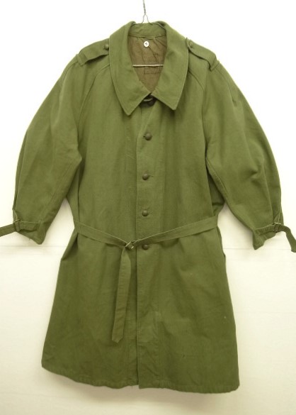 画像: 50'S フランス軍 モーターサイクルコート OLIVE (VINTAGE) 「Jacket」 入荷しました。