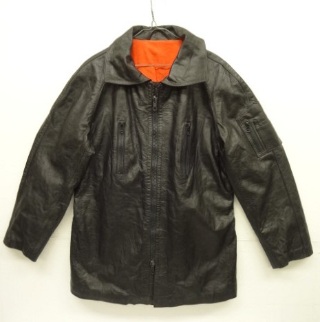 画像: ドイツ軍 裏地付き フルジップ オールレザー ハーフコート ririジップ ブラック (VINTAGE) 「Jacket」 入荷しました。