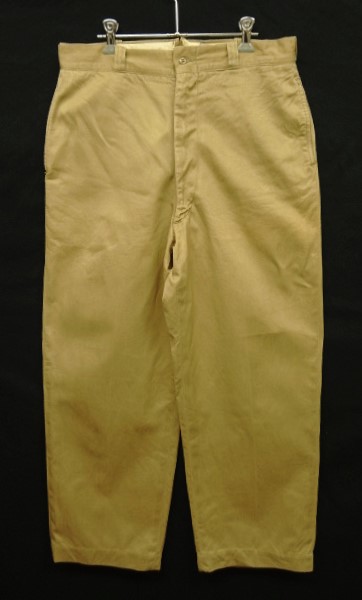 画像: 60'S アメリカ軍 US ARMY コットン100% チノパンツ QUIKアルミジップ (VINTAGE) 「Bottoms」 入荷しました。