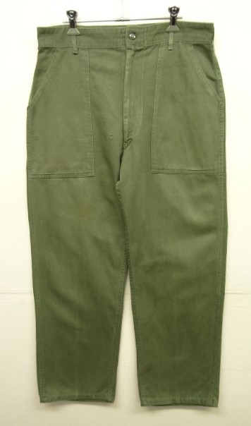 画像: 60'S アメリカ軍 USAF "OG107" コットンサテン ベイカーパンツ WALDESジップ (VINTAGE) 「Bottoms」 入荷しました。