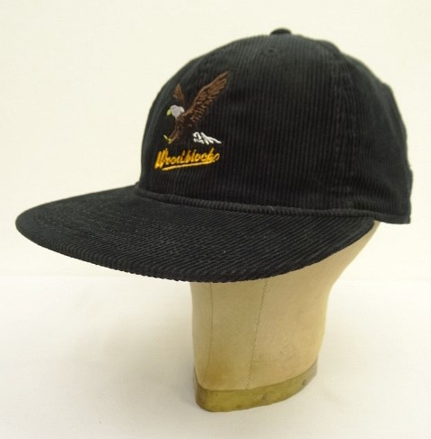 画像: WOODBLOCK "EMBROIDERY EAGLE CORDUROY CAP" BLACK (NEW) 「Cap」 入荷しました。