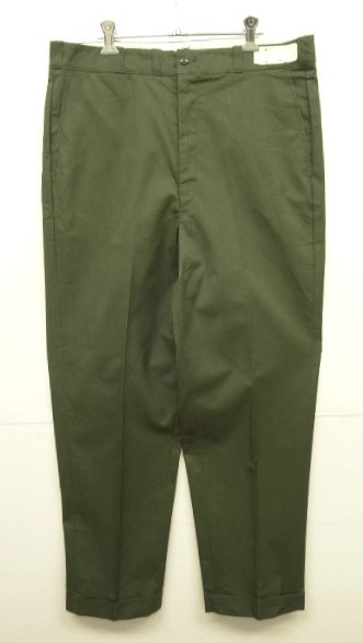 画像: 70'S SEARS コットン/ポリ ワークパンツ 42TALONジップ オリーブ USA製 (DEADSTOCK) 「Bottoms」 入荷しました。