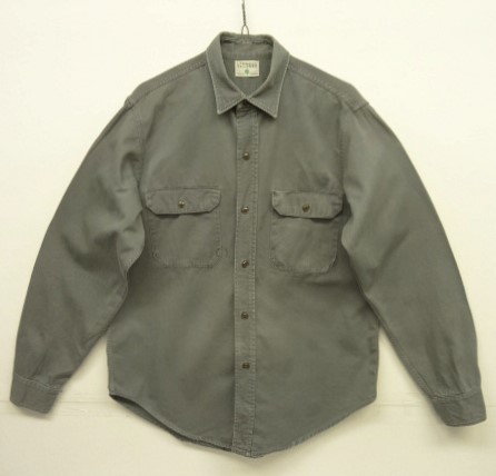 画像: 60'S CARWOOD TAILORED 猫目ボタン 長袖 ワークシャツ グレー USA製 (VINTAGE) 「L/S Shirt」 入荷しました。