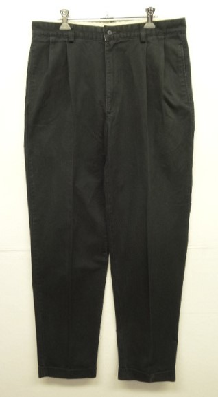 画像: 90'S RALPH LAUREN "HAMMOND PANT" ツープリーツ チノパンツ ブラック USA製 (VINTAGE) 「Bottoms」 入荷しました。