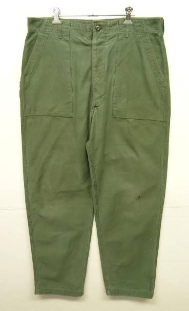 画像: 70'S アメリカ軍 US ARMY "OG107" コットンサテン ベイカーパンツ (VINTAGE) 「Bottoms」 入荷しました。