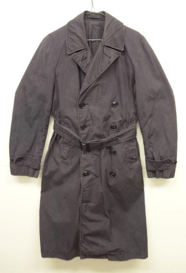 画像: 60'S アメリカ軍 US NAVY ステンシル入り ポプリン トレンチコート ネイビー (VINTAGE) 「Jacket」 入荷しました。