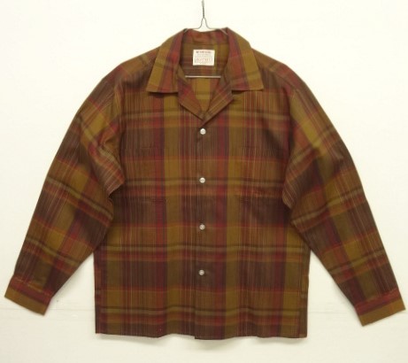 画像: 70'S McGREGOR "SCOTSET" コットン/ポリ 長袖 オープンカラーシャツ チェック柄 (DEADSTOCK) 「L/S Shirt」 入荷しました。