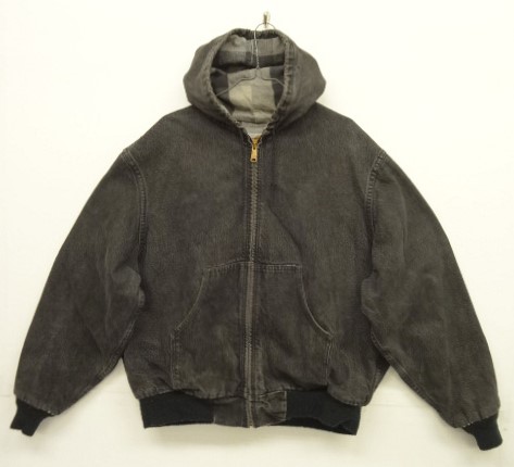 画像: 80'S CARHARTT ブラックデニム アクティブジャケット 裏地チェック柄 USA製 (VINTAGE) 「Jacket」 入荷しました。