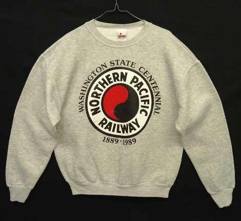 画像: 80'S SIGNAL "NORTHERN PACIFIC RAILWAY" クルーネック スウェットシャツ ヘザーグレー USA製 (VINTAGE) 「Sweat Shirt」 入荷しました。