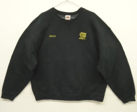 画像: 90'S FRUIT OF THE LOOM "BEST BUY" ヘビーウエイト クルーネック スウェットシャツ ブラック (VINTAGE) 「Sweat Shirt」 入荷しました。