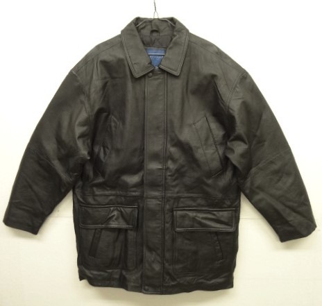 画像: 90'S TOWNCRAFT 裏地キルティング 本革 レザージャケット BLACK (VINTAGE) 「Jacket」 入荷しました。