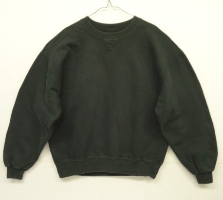 画像: 80'S LL Bean by RUSSELL ATHLETIC 前Vガゼット ヘビーウエイト スウェットシャツ ブラック USA製 (VINTAGE) 「Sweat Shirt」 入荷しました。