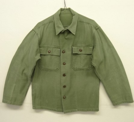 画像: 60'S アメリカ軍 US ARMY "1st MODEL" OG107 コットンサテン ユーティリティシャツ (VINTAGE) 「L/S Shirt」 入荷しました。