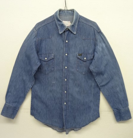 画像: 70'S WRANGLER "27MW" 白タグ デニム ウエスタンシャツ インディゴ USA製 (VINTAGE) 「L/S Shirt」 入荷しました。