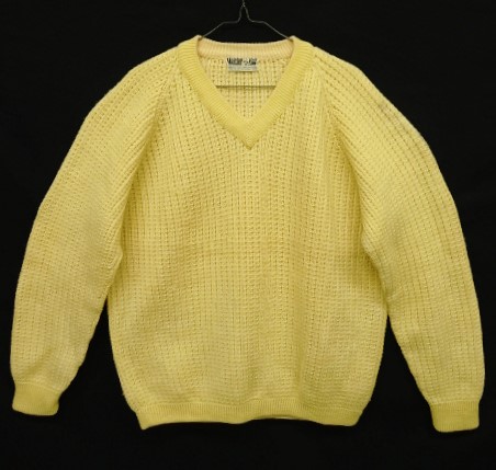 画像: MEISTER KNIT Vネック ラグランスリーブ セーター ナチュラル オーストリア製 (VINTAGE) 「Knit」 入荷しました。