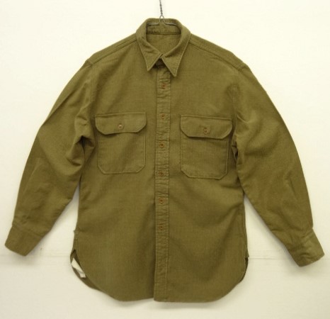 画像: 40'S アメリカ軍 US ARMY マチ付き ウール フィールドシャツ カーキ (VINTAGE) 「L/S Shirt」 入荷しました。