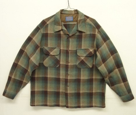 画像: 70'S PENDLETON "BOARD SHIRT" ウール オープンカラーシャツ オンブレチェック USA製 (VINTAGE) 「L/S Shirt」 入荷しました。