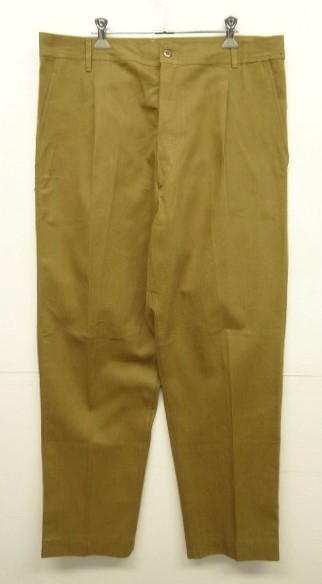 画像: 70'S ユーロワーク プリーツ入り トラウザーズ ブラウン (DEADSTOCK) 「Bottoms」 入荷しました。