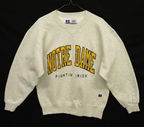 画像: 90'S RUSSELL ATHLETIC "HIGH COTTON" 前Vガゼット付き クルーネック スウェットシャツ ヘザーグレー USA製 (VINTAGE) 「Sweat Shirt」 入荷しました。