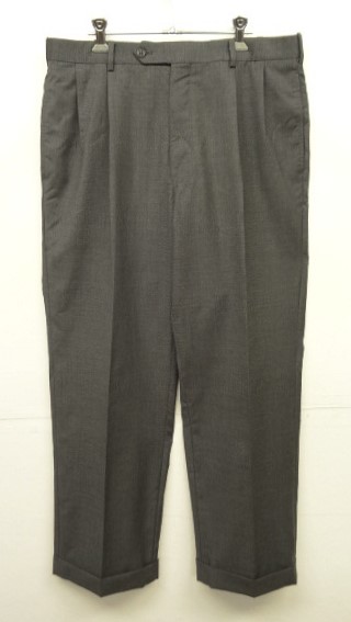 画像: BROOKS BROTHERS x LORO PIANA ツープリーツ ウール スラックス DKグレー カナダ製 (VINTAGE) 「Bottoms」 入荷しました。