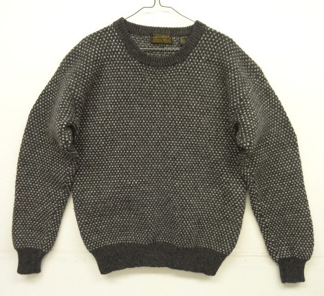 画像: 80'S EDDIE BAUER 黒タグ シェットランドウール バーズアイセーター (VINTAGE) 「Knit」 入荷しました。