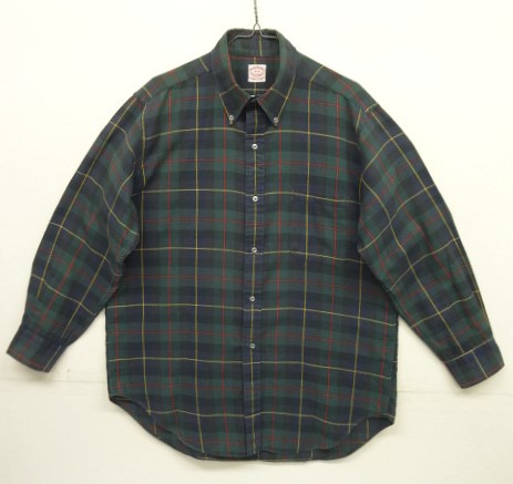 画像: 70'S BROOKS BROTHERS "6ボタン" フランネル 長袖 BDシャツ チェック柄 USA製 (VINTAGE) 「L/S Shirt」 入荷しました。