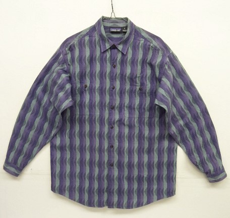 画像: 90'S PATAGONIA 旧タグ コットン 長袖 シャツ 柄入りストライプ (VINTAGE) 「L/S Shirt」 入荷しました。