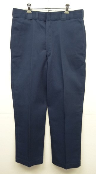 画像: 80'S LL Bean "DICKIES製" アルミジップ ワークパンツ ネイビー W36L30 USA製 (DEADSTOCK) 「Bottoms」 入荷しました。