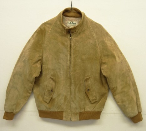 画像: 80'S LL Bean "THINSULATE入り" レザー ドリズラージャケット ベージュ TALONジップ USA製 (VINTAGE) 「Jacket」 入荷しました。