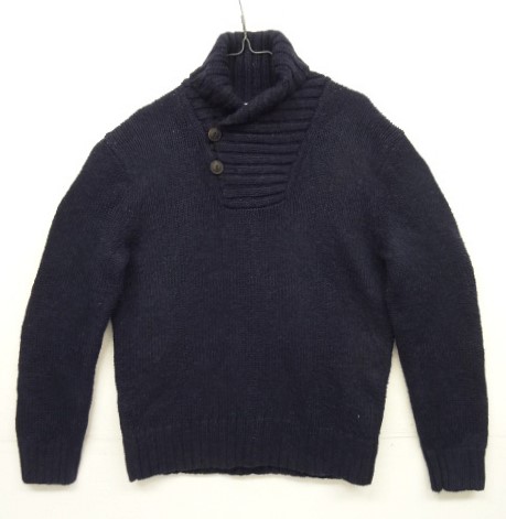 画像: 90'S RALPH LAUREN アルパカ混 ショールカラーニット ネイビー (VINTAGE) 「Knit」 入荷しました。