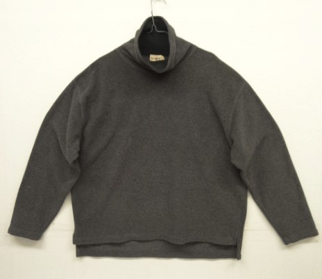 画像: 90'S J.CREW 旧タグ ルーズタートルネック フリースシャツ チャコール USA製 (VINTAGE) 「Sweat Shirt」 入荷しました。