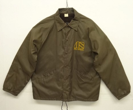 画像: 70'S UNKNOWN 裏ボア付き コーチジャケット ブラウン USA製 (VINTAGE) 「Jacket」 入荷しました。