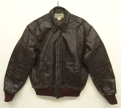 画像: 90'S LL Bean "THINSULATE入り" A-2 ゴートスキン レザー フライトジャケット ブラウン USA製 (VINTAGE) 「Jacket」 入荷しました。