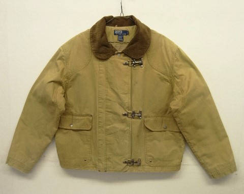 画像: 90'S RALPH LAUREN 襟コーデュロイ 中綿入り ショート丈 ファイヤーマンジャケット (VINTAGE) 「Jacket」 入荷しました。