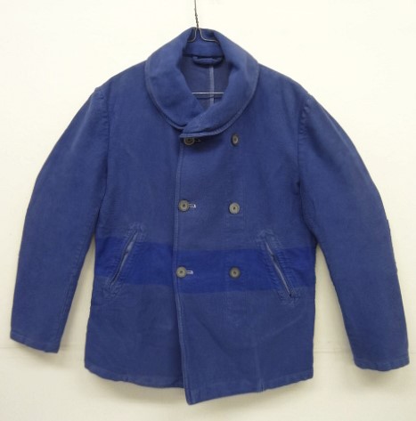 画像: 70'S ユーロヴィンテージ UNKNOWN ショールカラー ダブルブレストジャケット ブルー (VINTAGE) 「Jacket」 入荷しました。