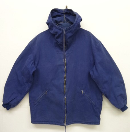 画像: 70'S ユーロヴィンテージ UNKNOWN フルジップ ワークジャケット ブルー (VINTAGE) 「Jacket」 入荷しました。