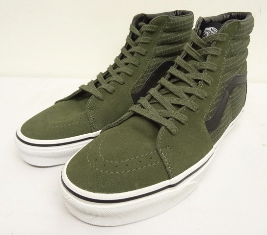 画像: VANS "SALES SAMPLE" SK8-HI スウェード/リップストップ スニーカー オリーブ (一点物/NEW) 「Shoes」 入荷しました。