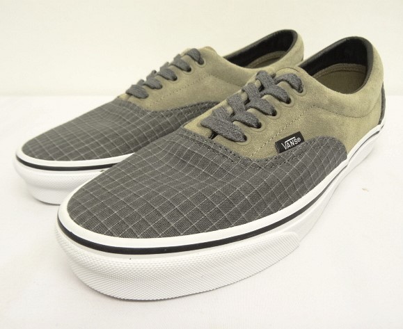 画像: VANS "SALES SAMPLE" ERA リップストップ/スウェード スニーカー ダークグレー/カーキ (一点物/NEW) 「Shoes」 入荷しました。