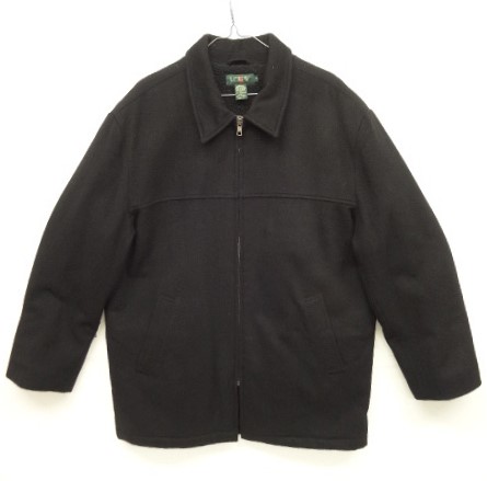 画像: 90'S J.CREW 旧タグ 裏地ボアフリース ウール カーコート ブラック (VINTAGE) 「Jacket」入荷しました。