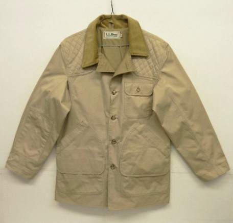 画像: 80'S LL Bean 襟コーデュロイ リップストップ ハンティングジャケット ベージュ (DEADSTOCK) 「Jacket」入荷しました。