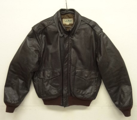 画像: 90'S LL Bean "THINSULATE入り" A-2 ゴートスキン レザー フライトジャケット ブラウン USA製 (VINTAGE) 「Jacket」入荷しました。