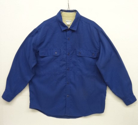 画像: 90'S PATAGONIA 白タグ ワークシャツ ダークブルー (VINTAGE) 「L/S Shirt」入荷しました。