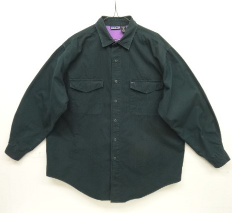 画像: 90'S PATAGONIA 旧タグ ワークシャツ ダークグリーン/パープル (VINTAGE) 「L/S Shirt」入荷しました。