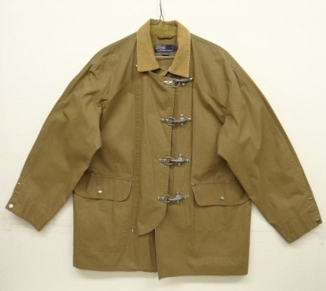 画像: 90'S RALPH LAUREN 襟コーデュロイ ファイヤーマンジャケット ダークベージュ (VINTAGE) 「Jacket」入荷しました。