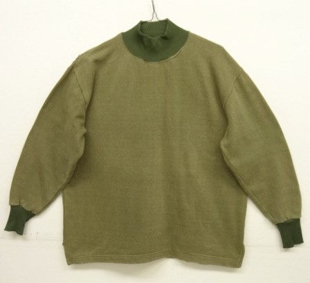 画像: 70'S ハンガリー軍 モックネック スウェットシャツ オリーブ (VINTAGE) 「Sweat Shirt」入荷しました。